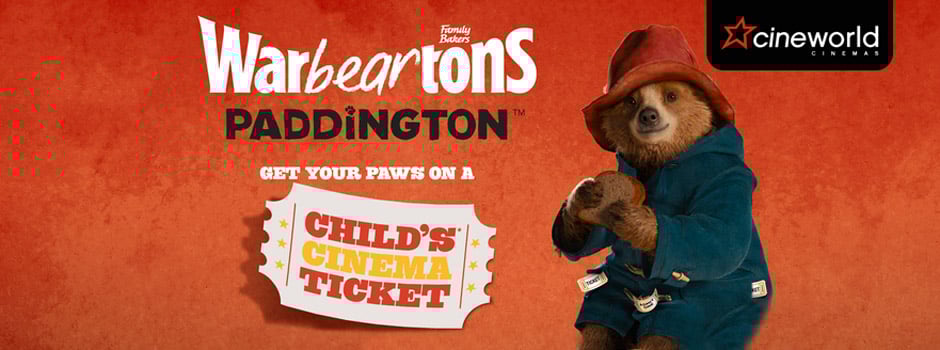 Warburtons-Paddington Filmology Cinema Ticket Promotion